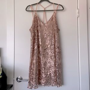 Rose Gold Shimmer Dress
